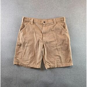 Carhartt Shorts Mens 40 Beige B147 DKH Original Fit Cotton Carpenter Utility